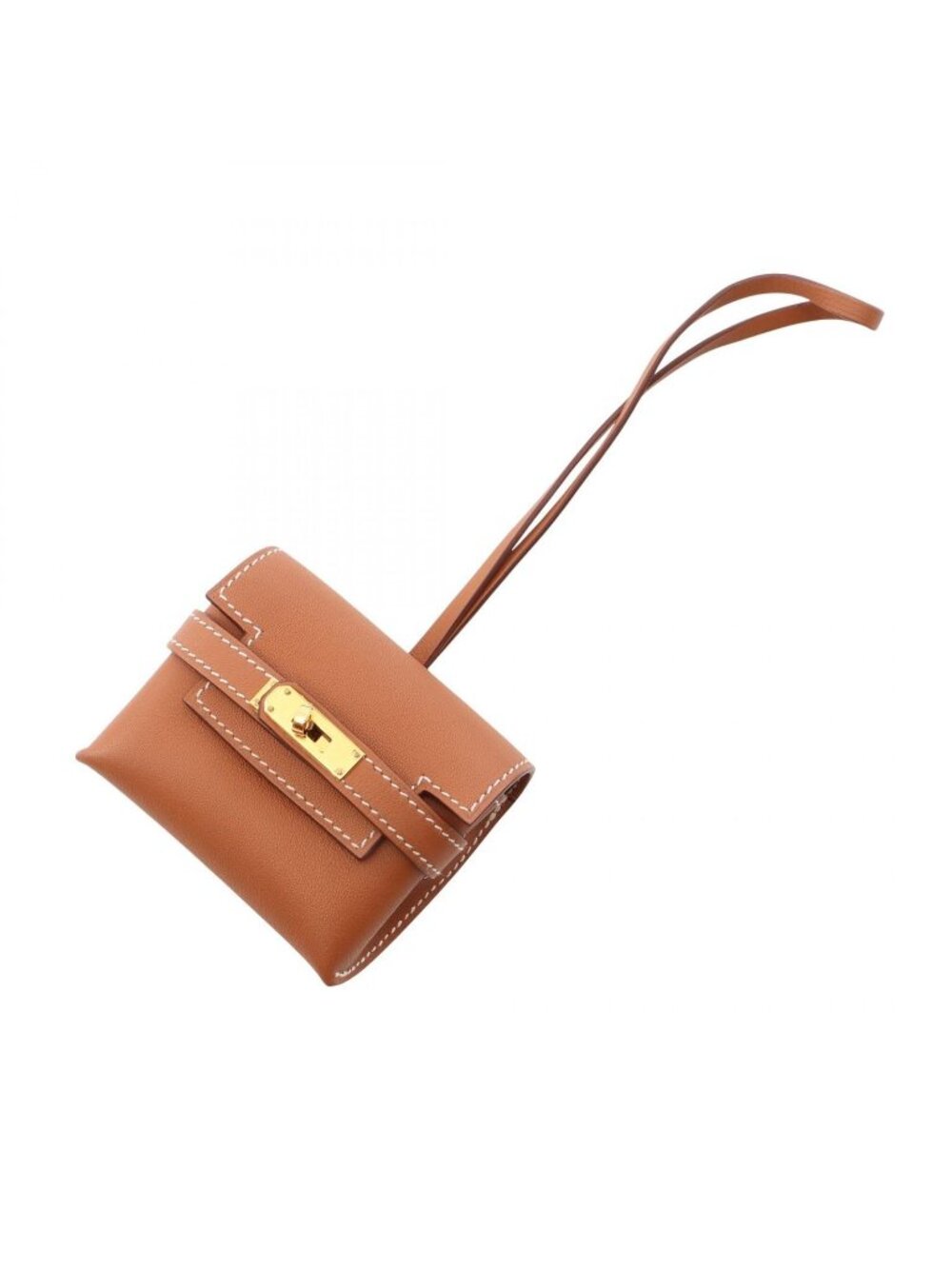 Hermes Charm Kelly Festival Gold Leather